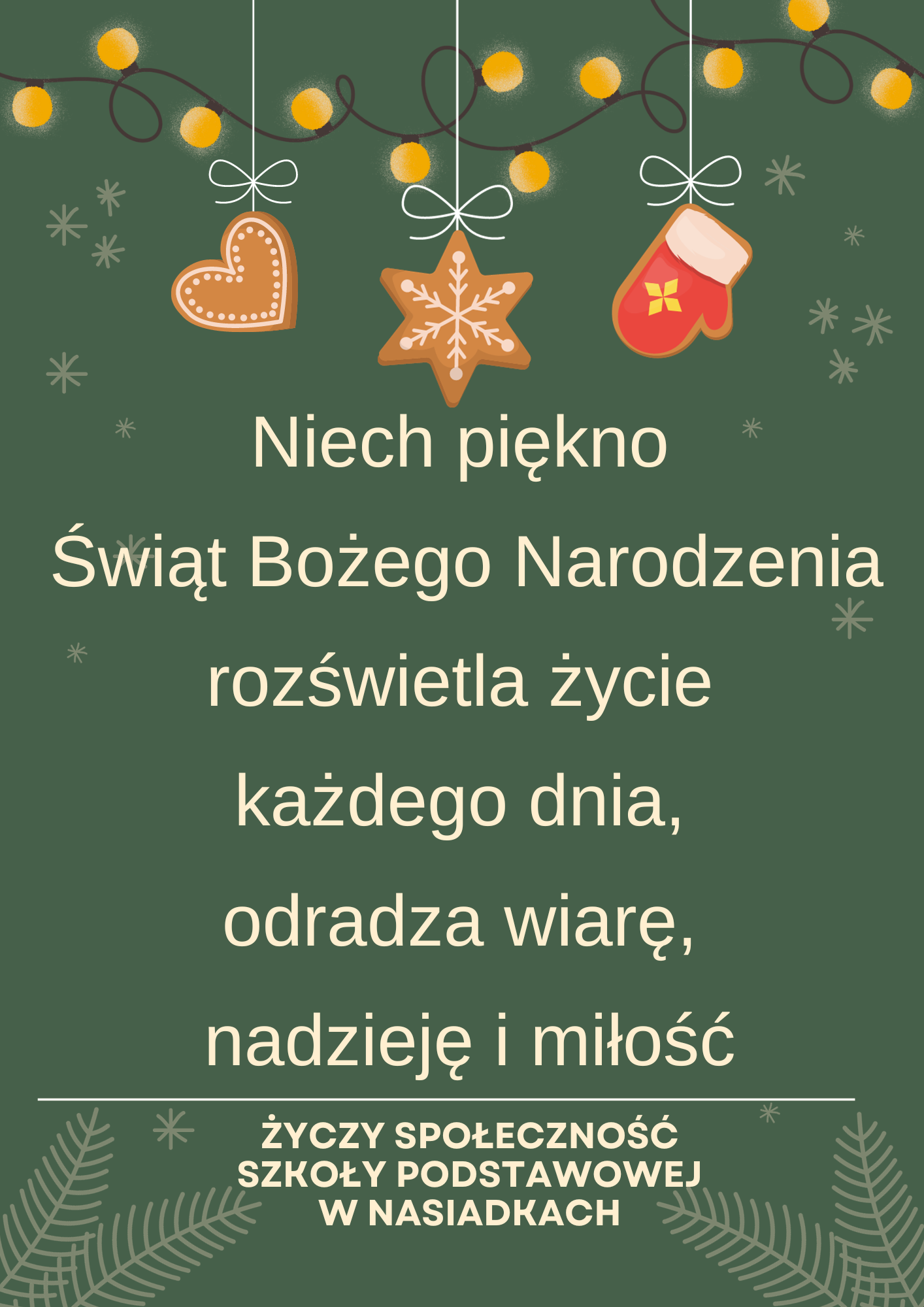 Życzenia bożonarodzeniowe.