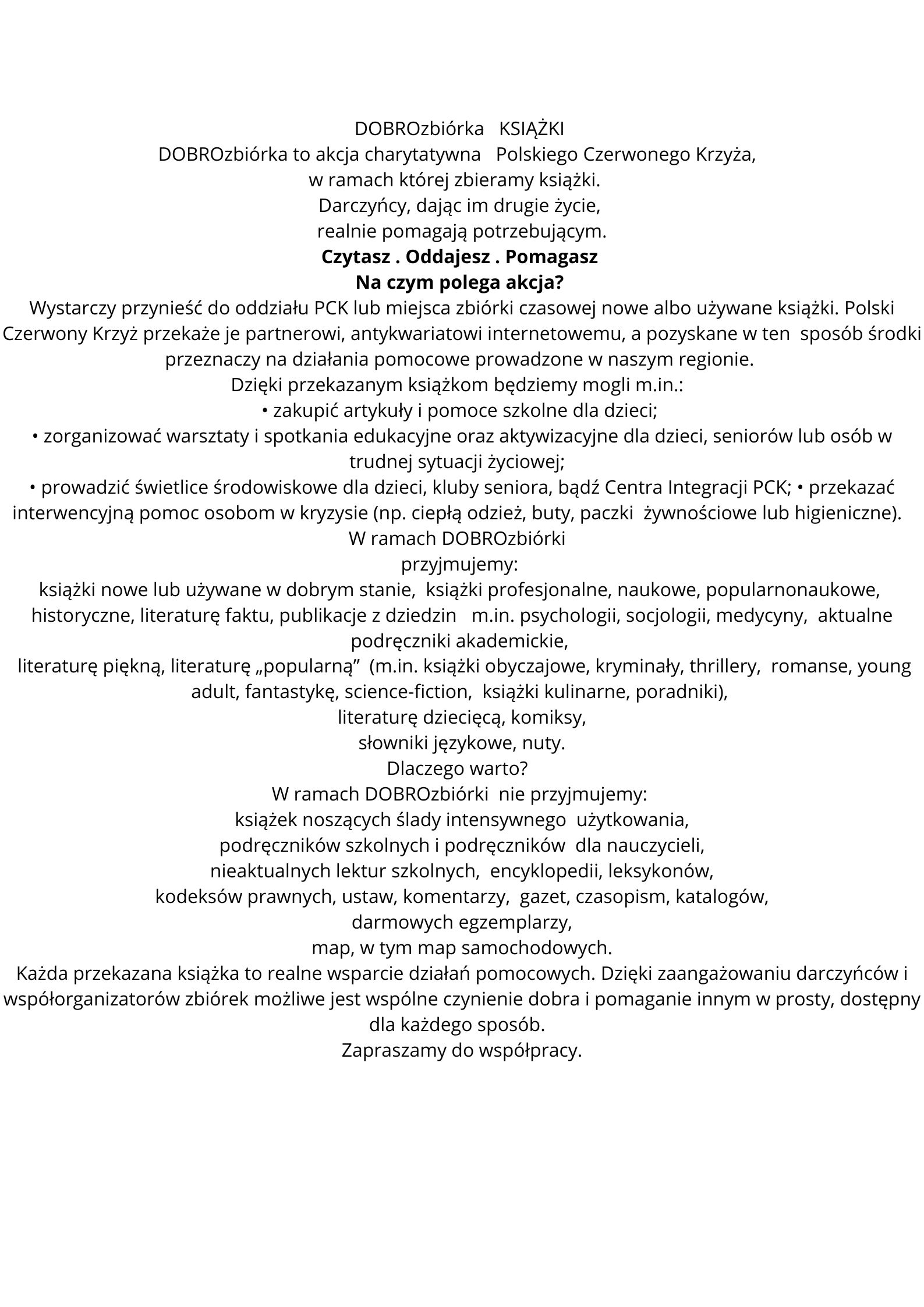 DOBROzbi&oacute;rka