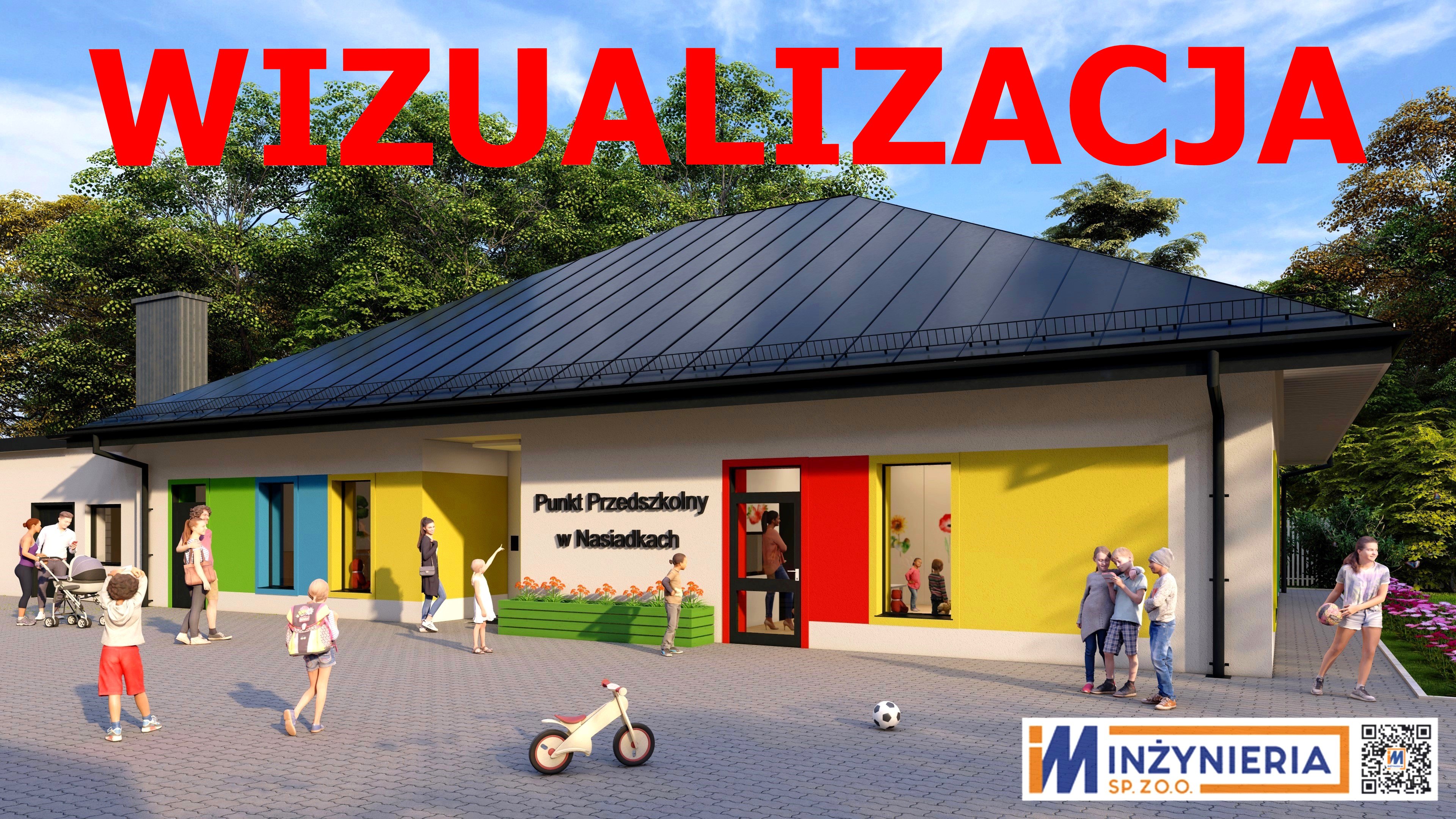 Wizualizacja punktu przedszkolnego.