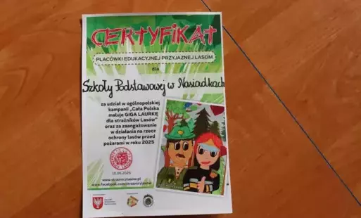 Zdjęcie do GIGA LAURKA DLA STRAŻNIKÓW LASÓW
