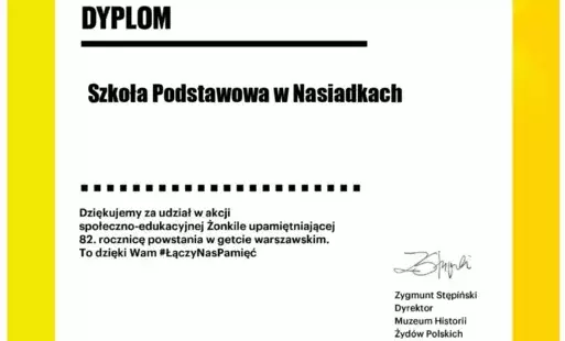 Zdjęcie do Dyplom za udział w akcji Żonkile