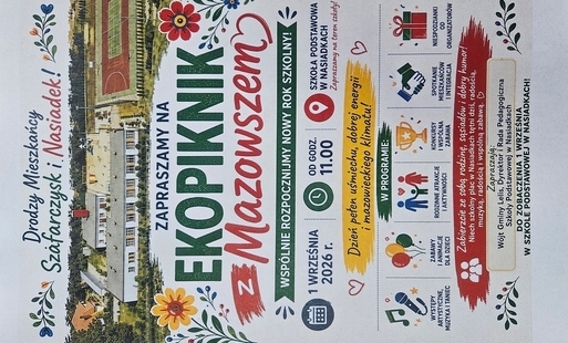 Plakat informacyjny o ekopikniku.