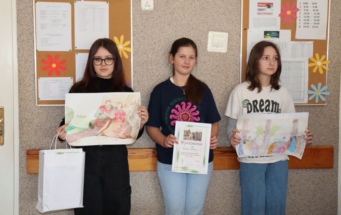 Zdjęcie do Sukces uczni&oacute;w na Gminnym Konkursie Biblijnym "Dzieje Potomk&oacute;w Jakuba"