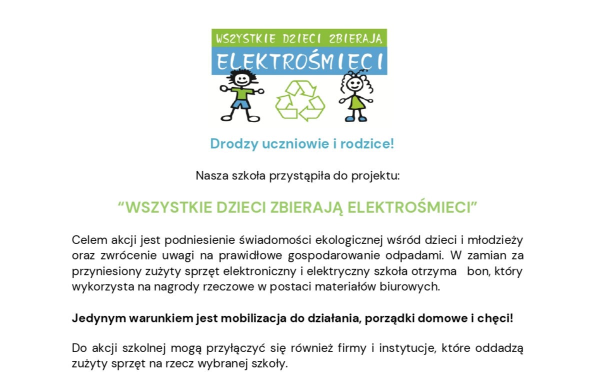 Zdjęcie do Zbi&oacute;rka elektrośmieci
